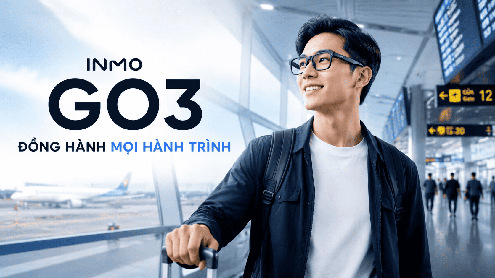 INMO GO3 – Kính AI 98+ Ngôn Ngữ, Màn Hình MicroLED 640×480
