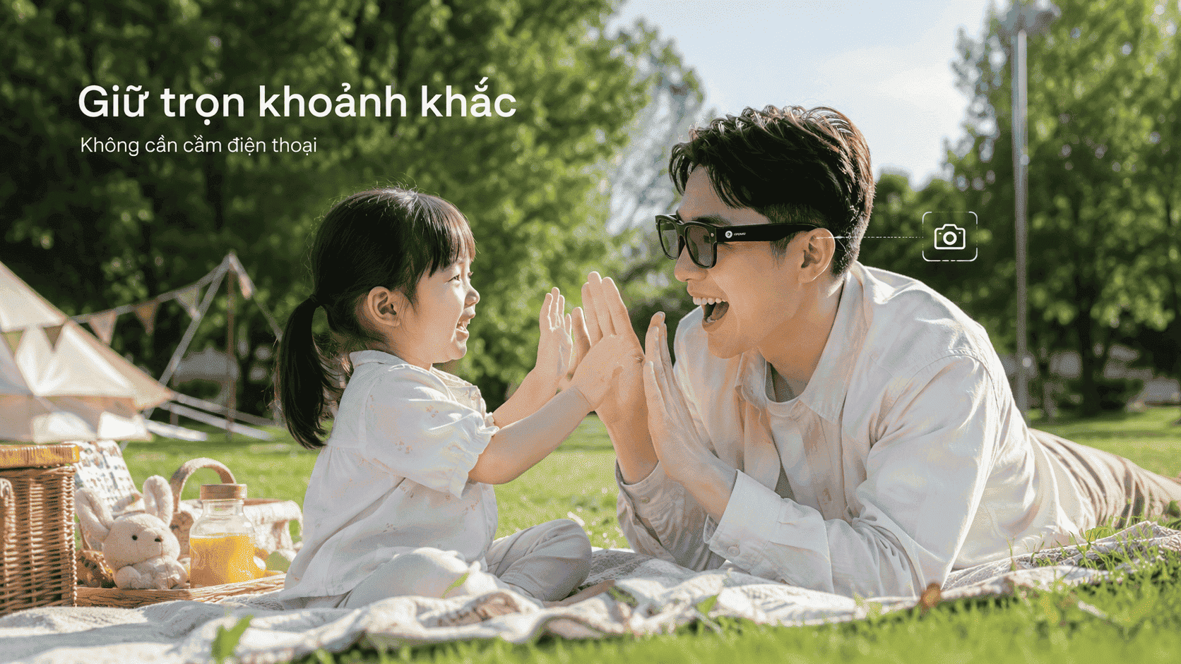 kính AI chụp du lịch