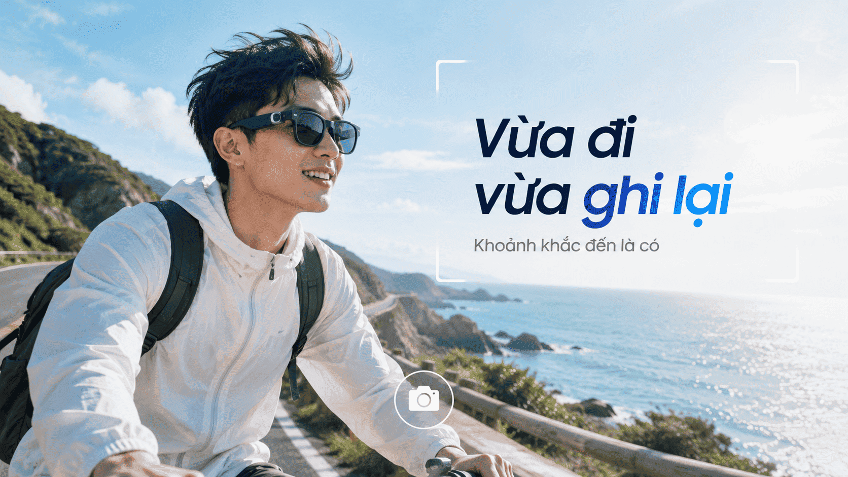 kính AI chụp du lịch