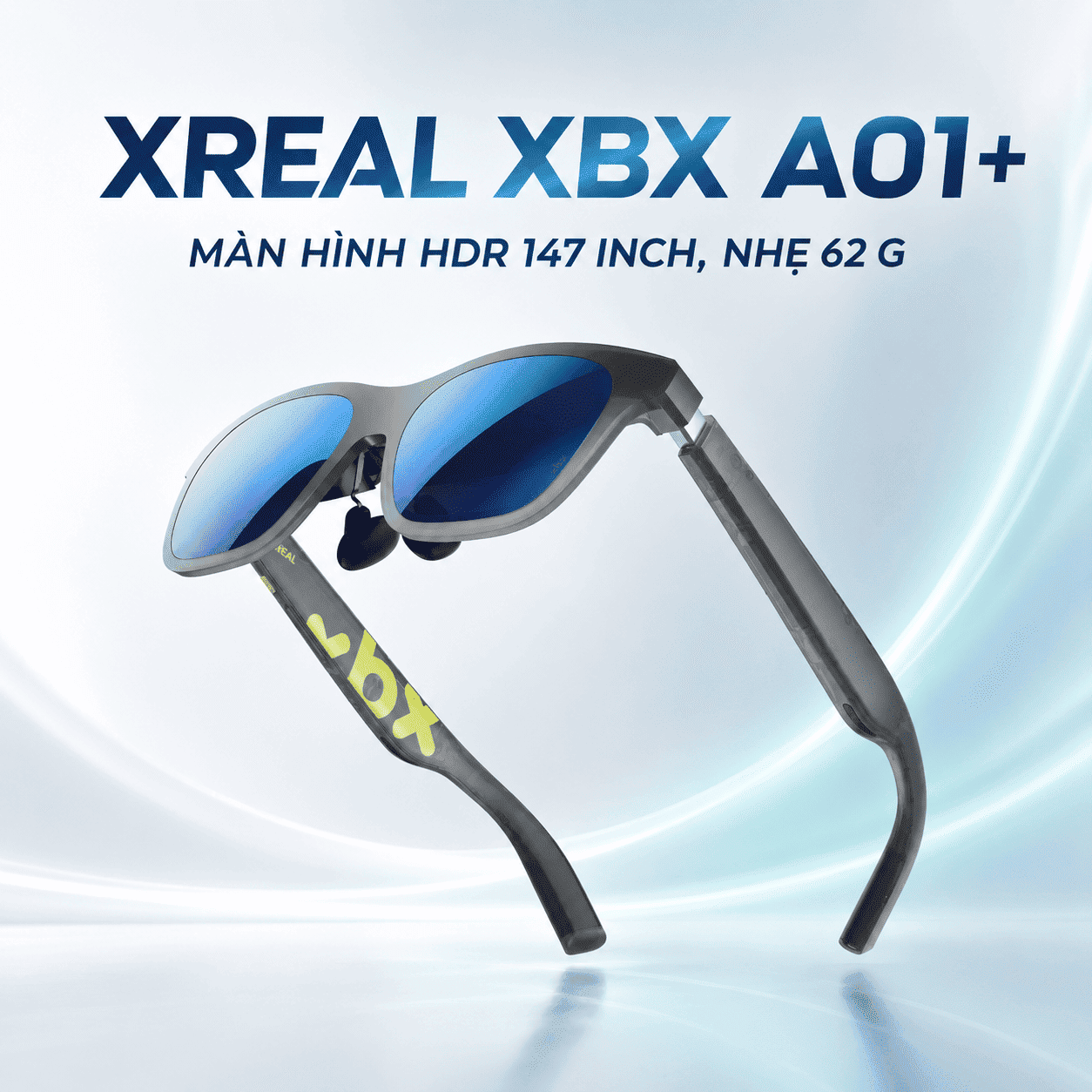 Kính AR XREAL xbx a01+ – Màn hình HDR 147 inch, nhẹ 62 g Kính AR XREAL xbx a01+ – Màn hình HDR 147 inch, nhẹ 62 g