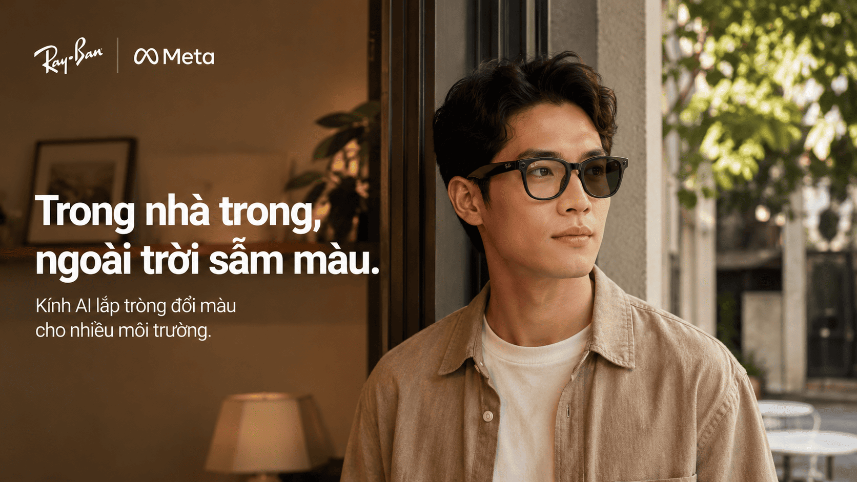 kính AI có lắp tròng đổi màu