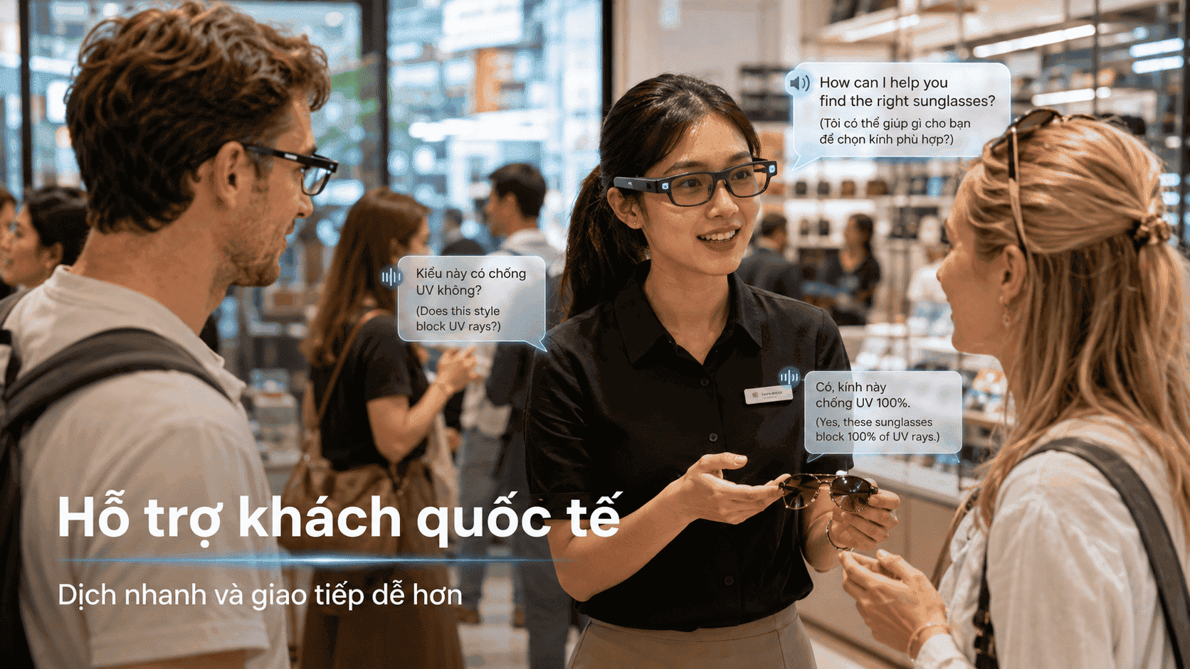 kính AI cho bán hàng