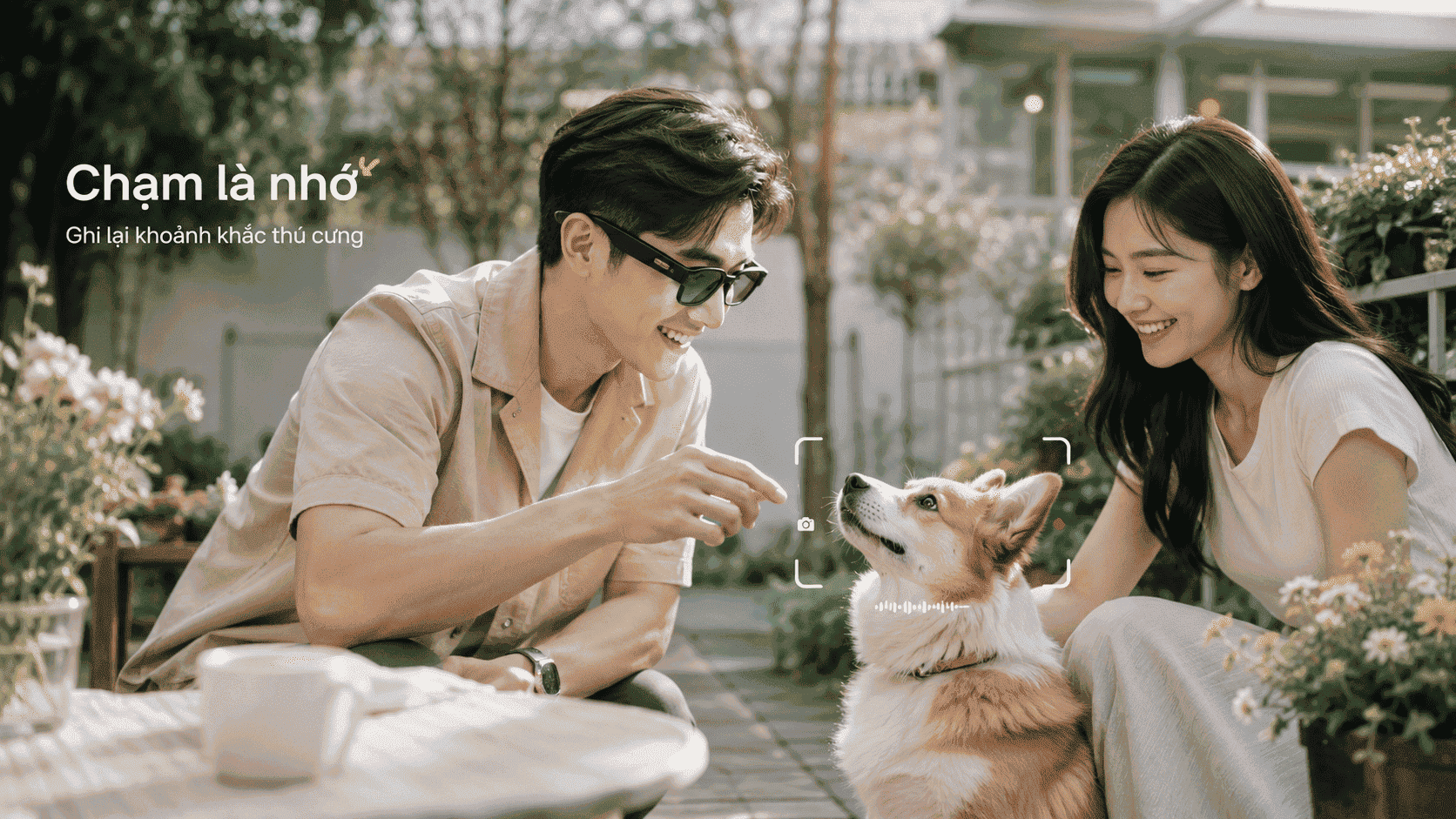 kính AI chụp thú cưng