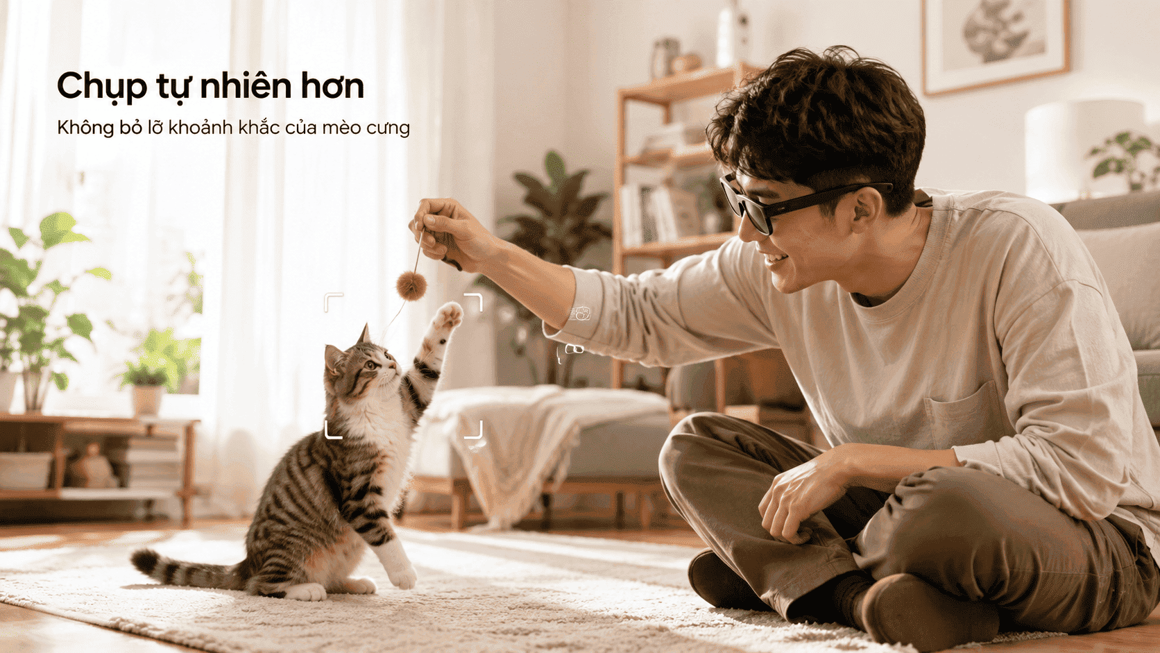 kính AI chụp thú cưng