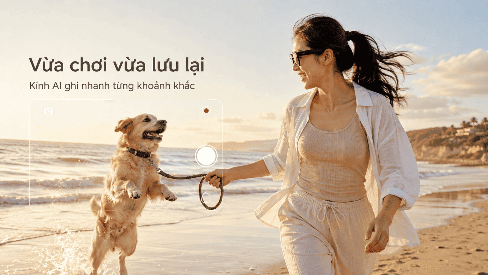 kính AI chụp thú cưng