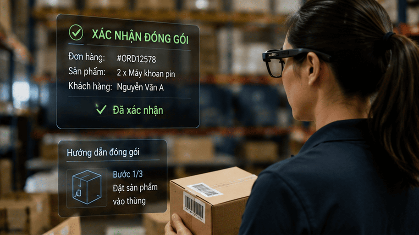 kính thông minh trong logistics