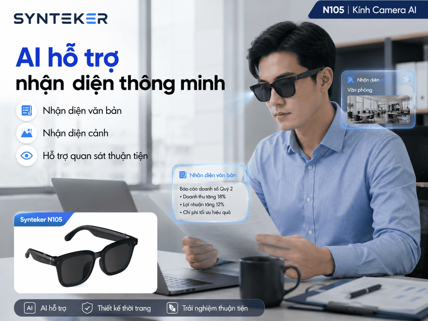 Kính AI Synteker N105