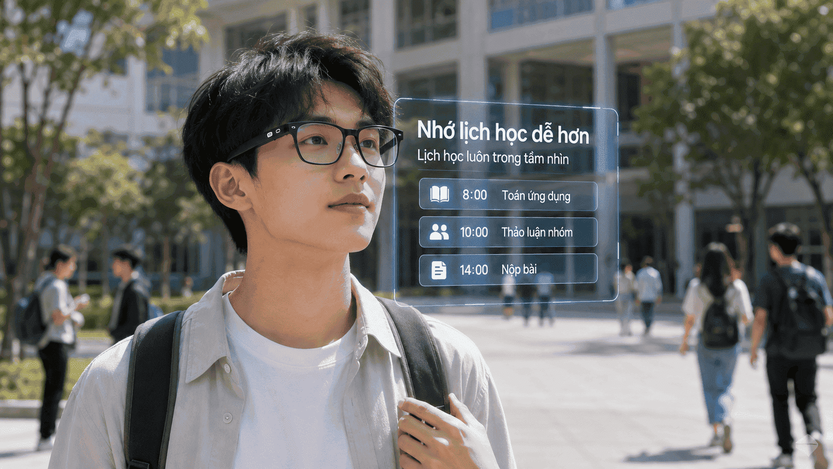 kính AI quản lý lịch