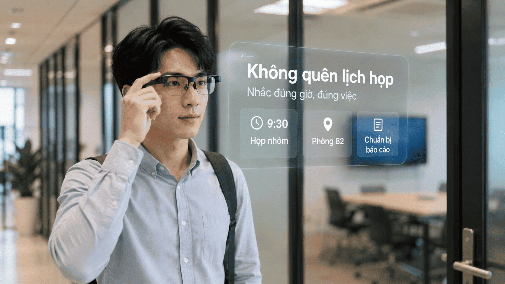 kính AI quản lý lịch