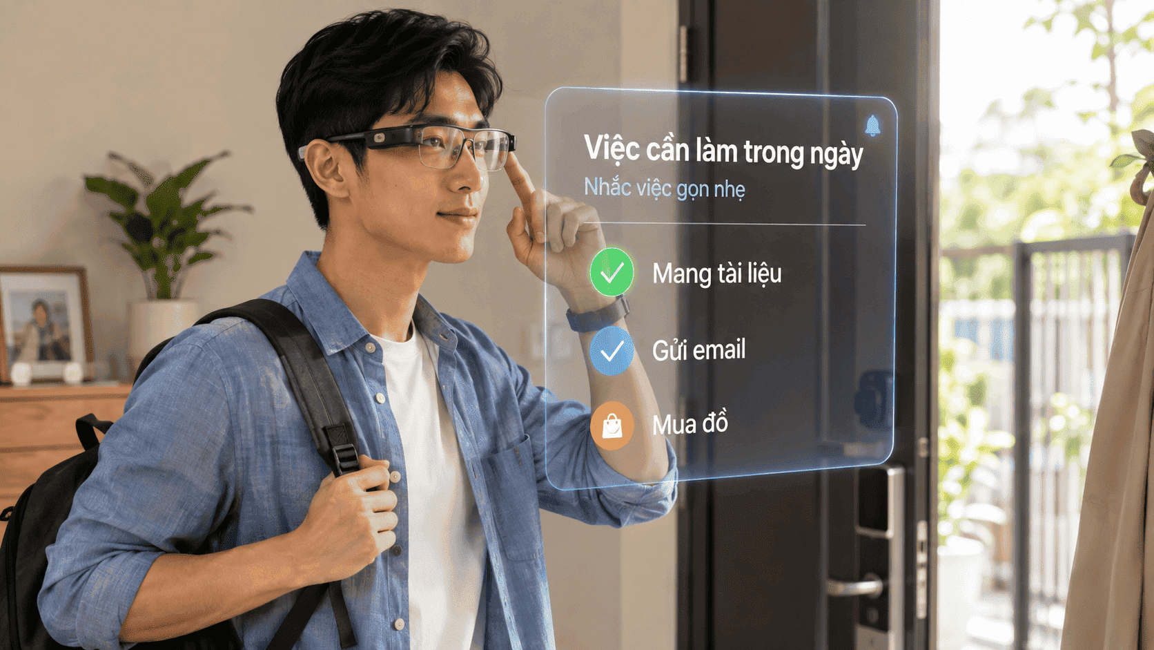 kính AI quản lý lịch