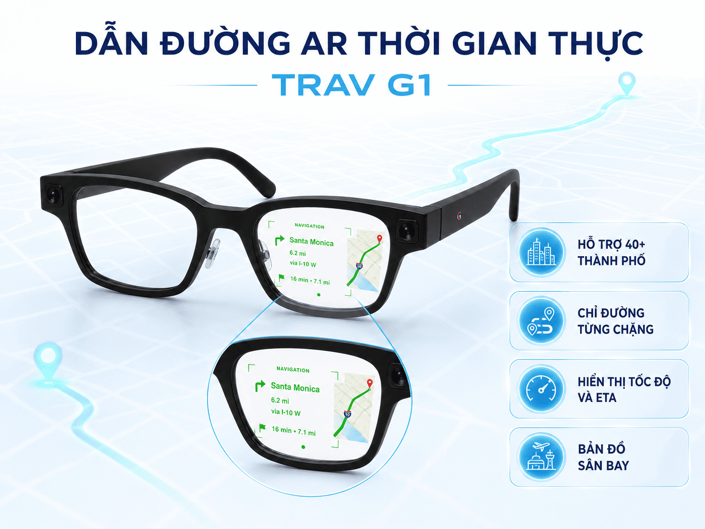 Trav G1 AI Travel Glasses