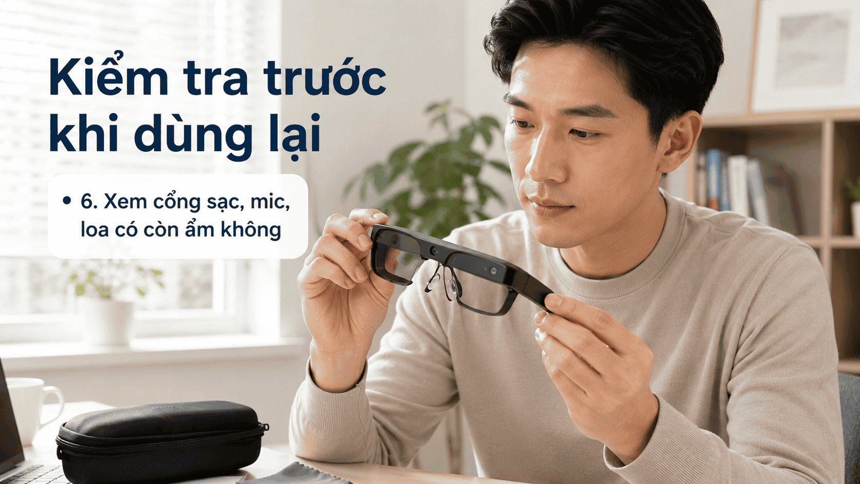 kính AI bị ướt