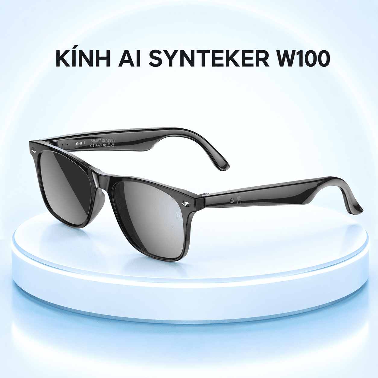 Kính thông minh W100 AI – Dịch 164+ ngôn ngữ, nghe nhạc 10 giờ Kính thông minh W100 AI – Dịch 164+ ngôn ngữ, nghe nhạc 10 giờ