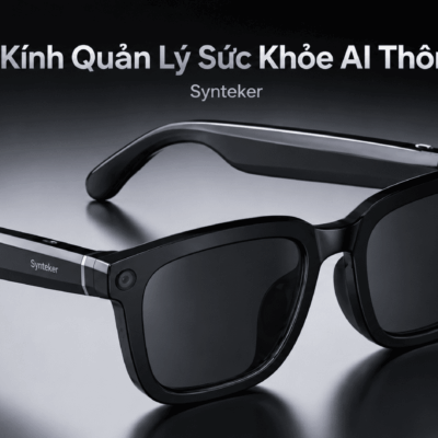 Kính thông minh Synteker W300 – AI sức khỏe, dịch 164 ngôn ngữ