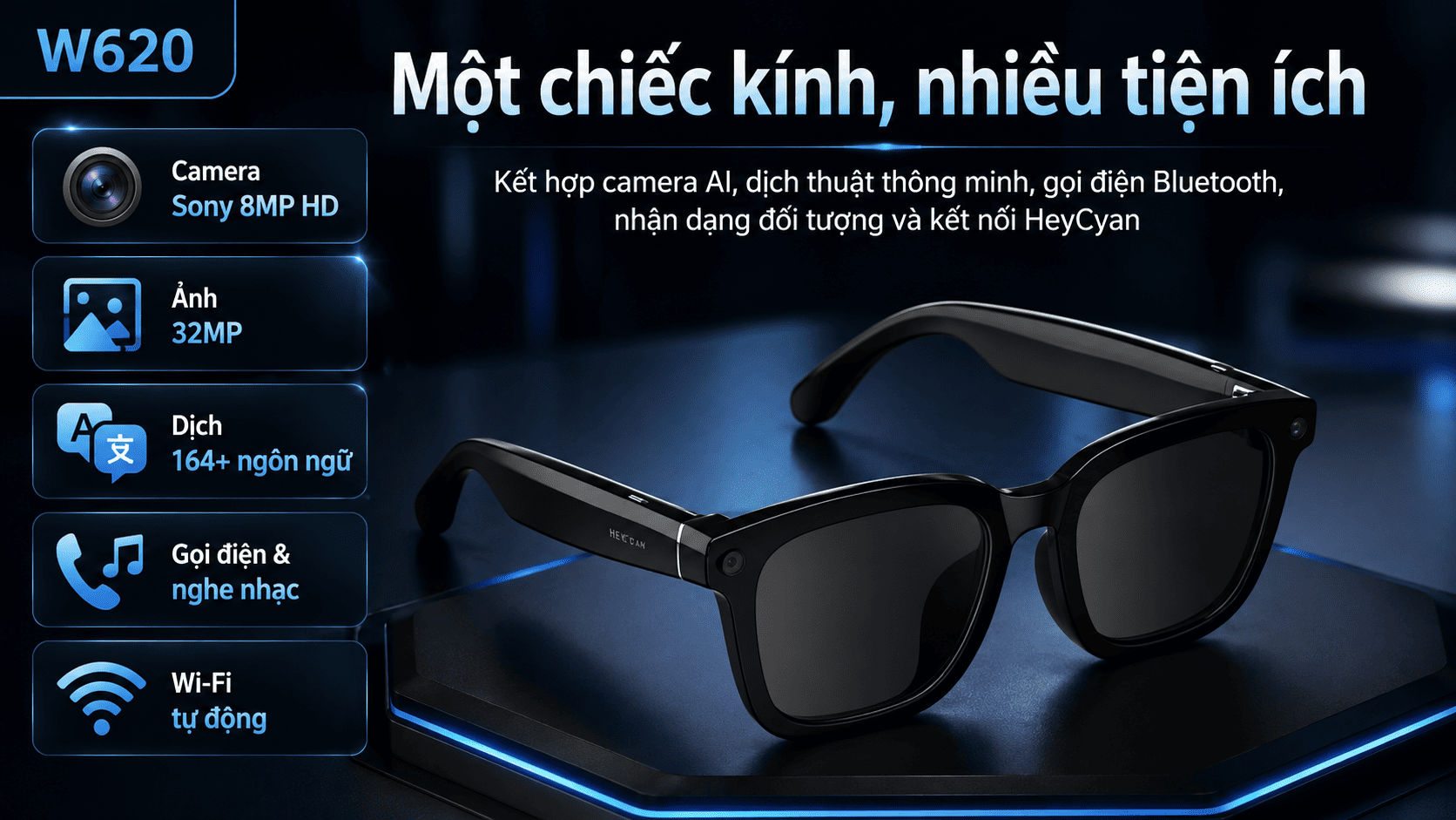 Kính camera AI Synteker W620