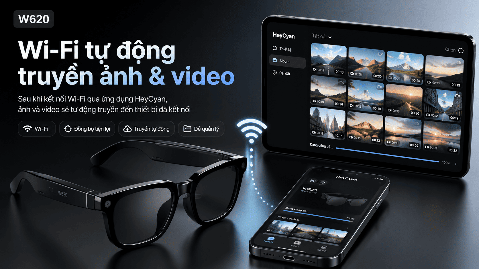 Kính camera AI Synteker W620