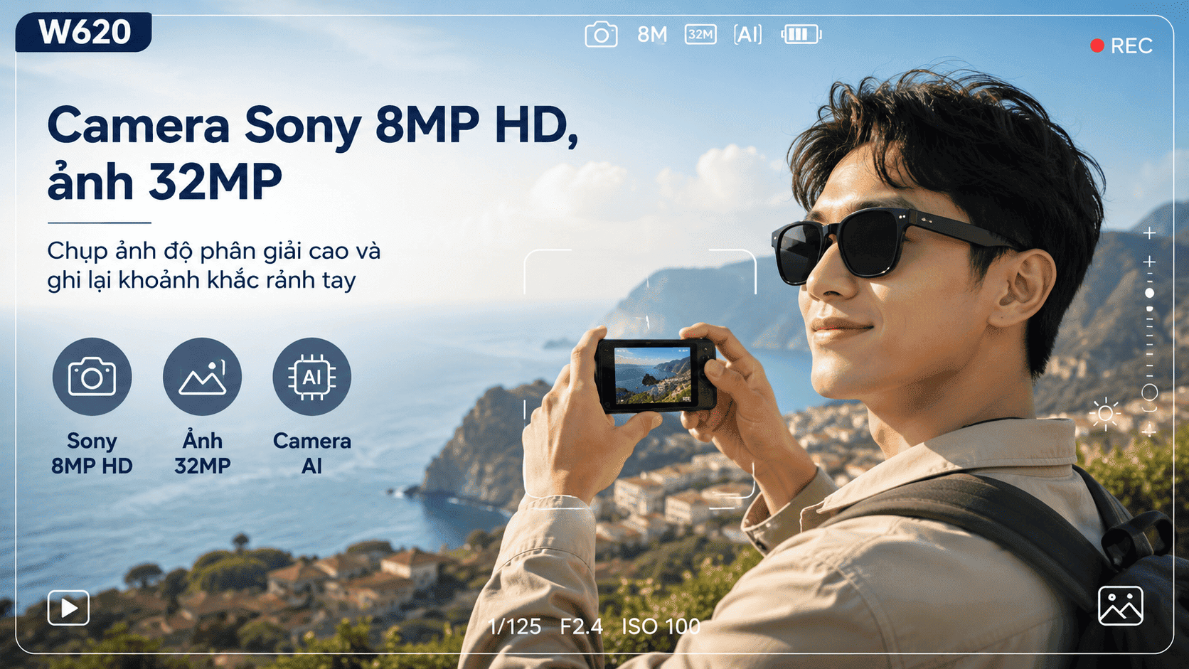 Kính camera AI Synteker W620