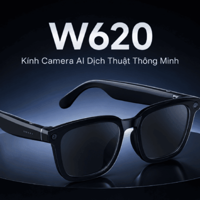 Kính camera AI Synteker W620 – Sony 8MP, dịch 164+ ngôn ngữ
