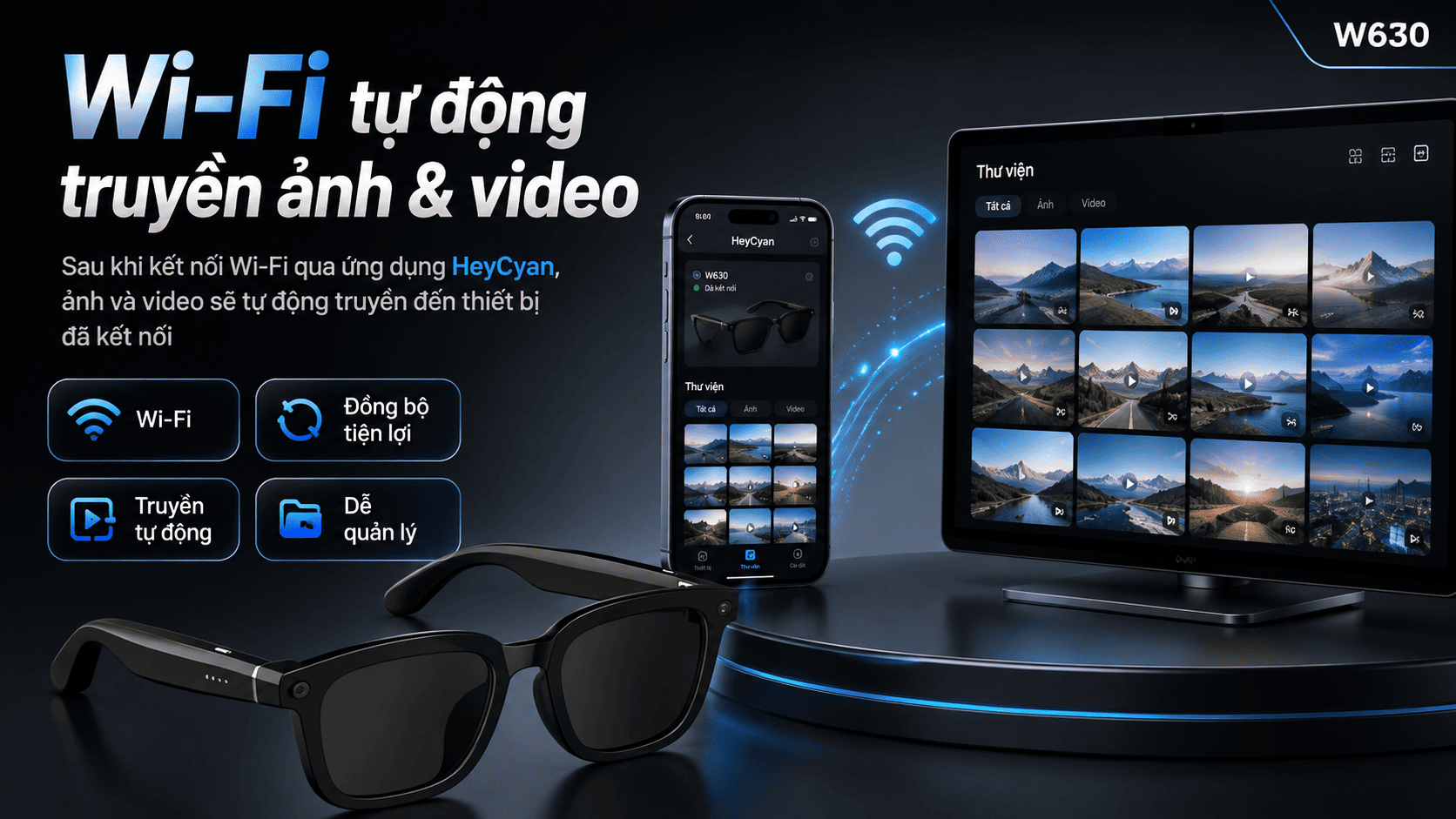 Kính dịch thuật AI Synteker W630