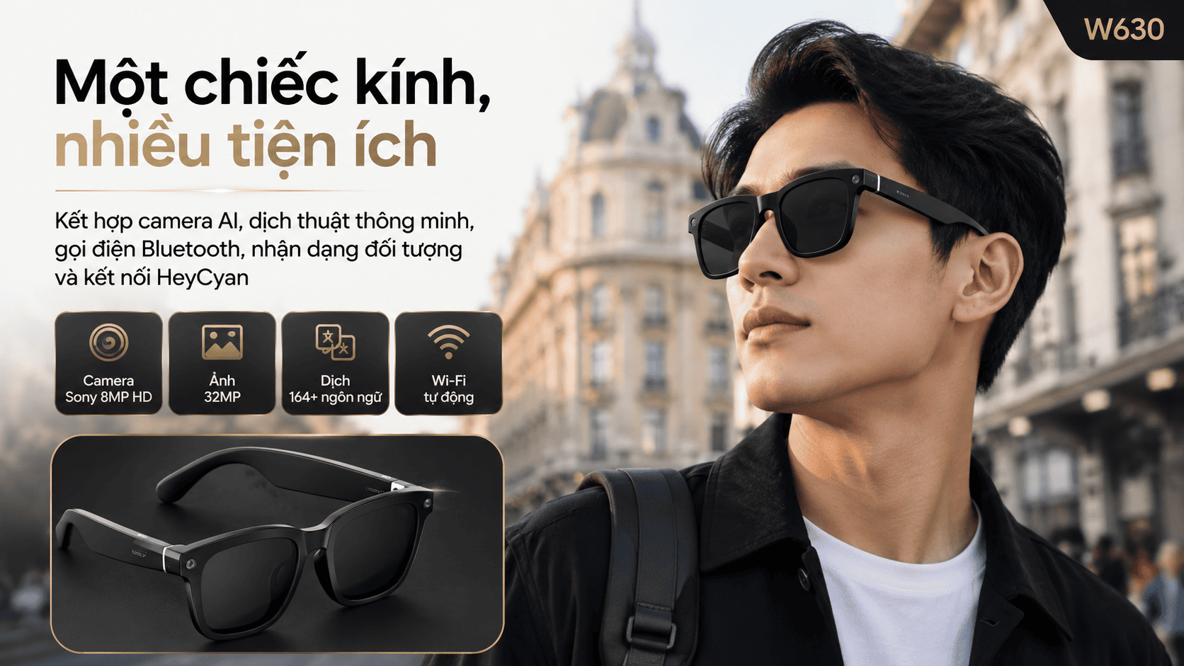 Kính dịch thuật AI Synteker W630