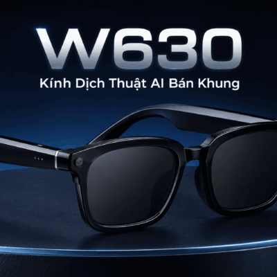 Kính dịch thuật AI Synteker W630 – Sony 8MP, dịch 164+ ngôn ngữ