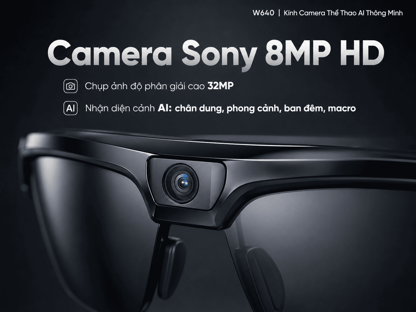 Kính camera thể thao AI Synteker W640