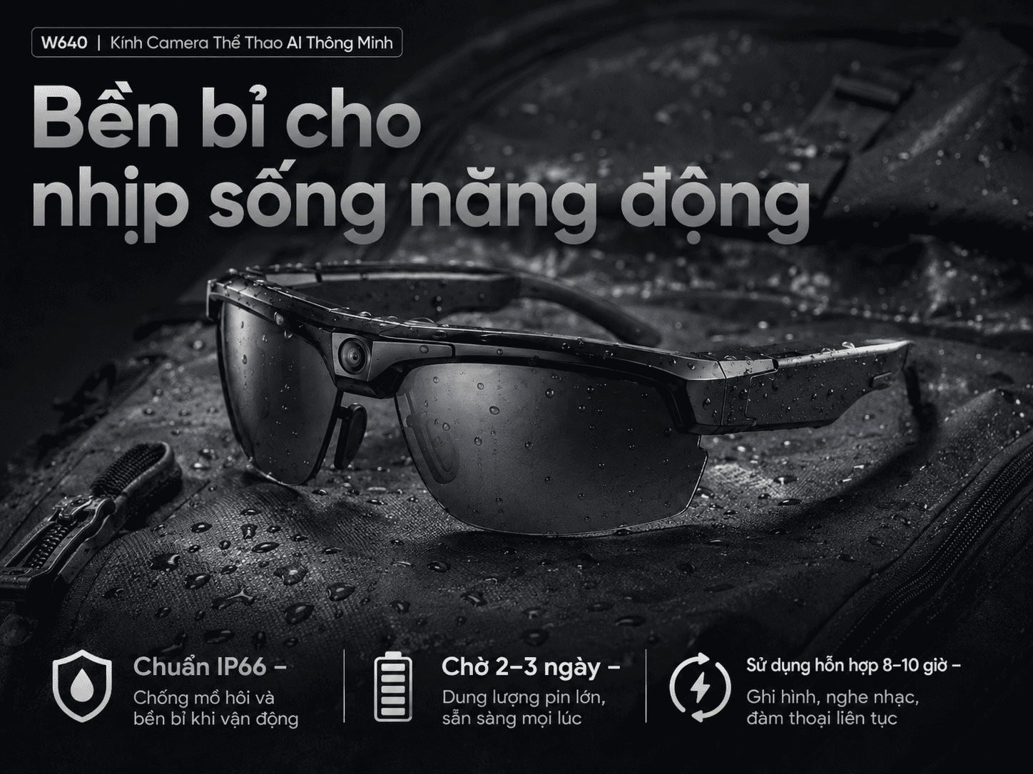 Kính camera thể thao AI Synteker W640