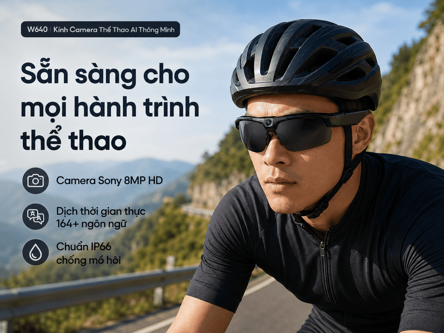 Kính camera thể thao AI Synteker W640